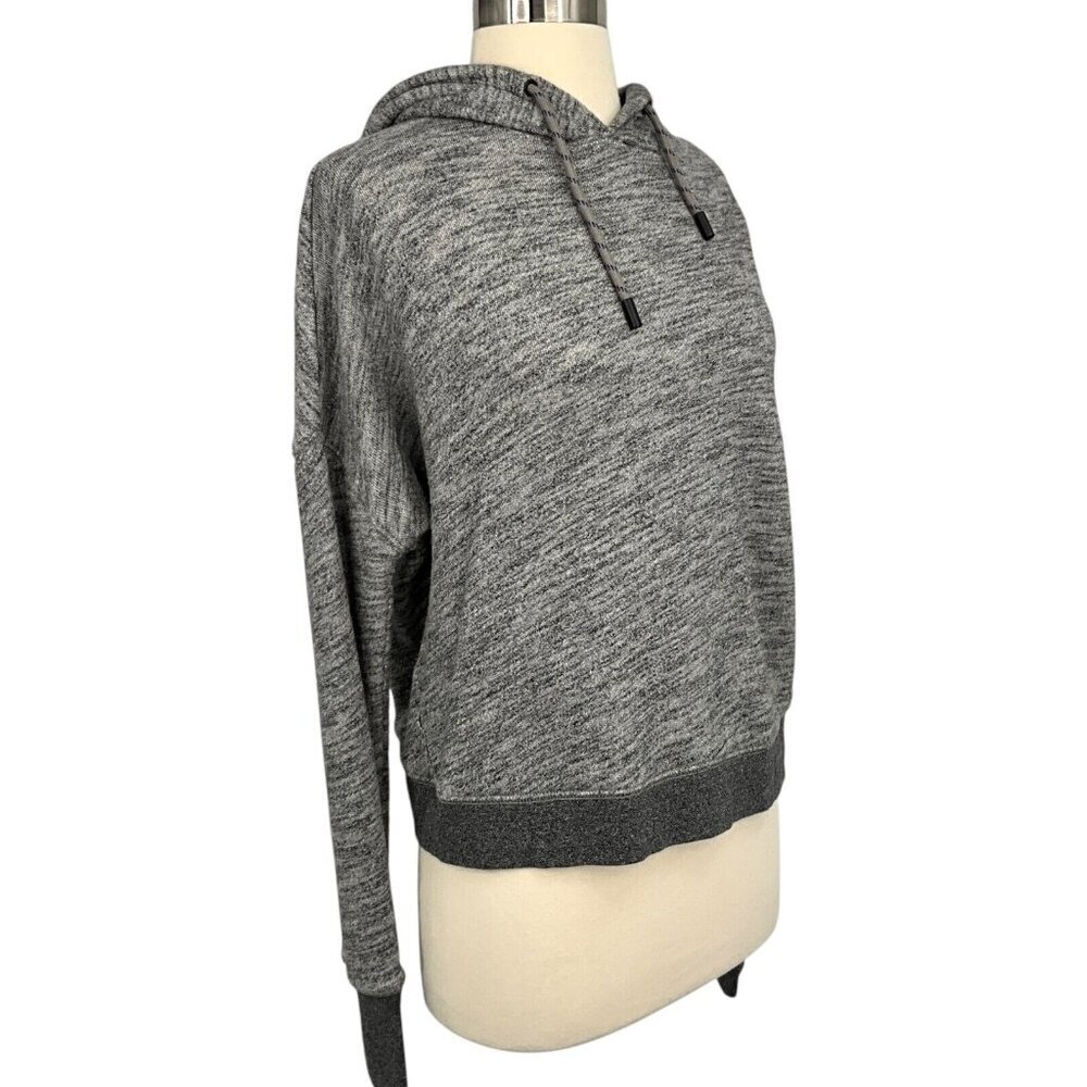 rag & bone Cotton Wrap Back Hoodie Gray Size XS Split Back Pullover 100% Cotton - Picture 6 of 9
